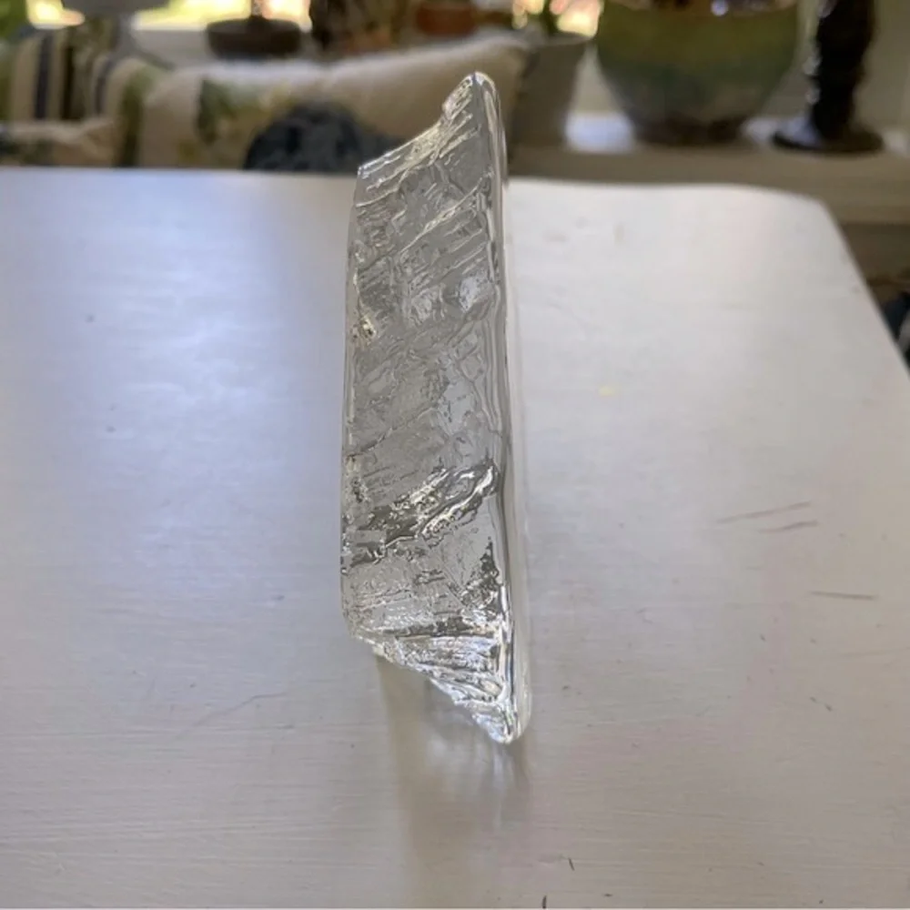 Signed Nybro Crystal of Sweden Horse Head Sculpture - Hand Made Reverse image - Picture 8 of 11